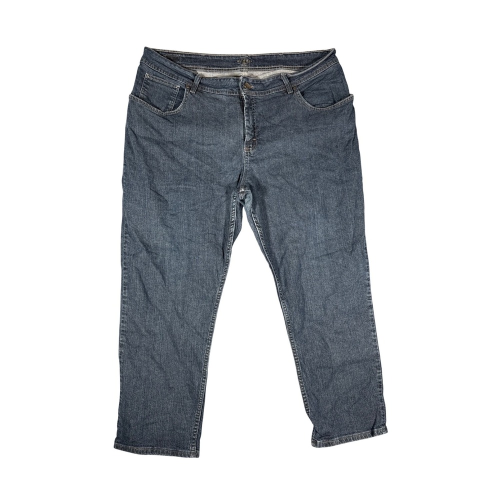Riders by Lee Womens 22W P Blue Jeans Straight Leg Petite Dark Wash IZS-J231-009